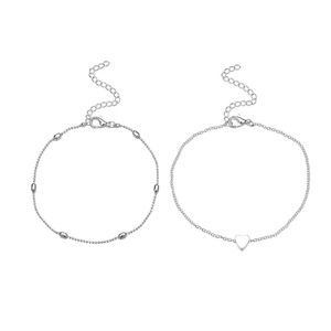 <span class=keywords><strong>Tobillera</strong></span> Simple con Corazón en Color Plata y Oro para Mujer, Joyería para el Pie, Gran Venta - Product Image 6