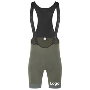 Shorts de cyclisme rembourrés pour hommes, couleur unie, rembourrage 3D absorbant les chocs, séchage rapide, respirant, pour la pratique du vélo - Product Image 1
