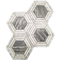 Matériau de meilleure qualité pour le sol et le prix offre mosaïque pierre marbre mosaïque Jet d'eau mosaïque carrelage