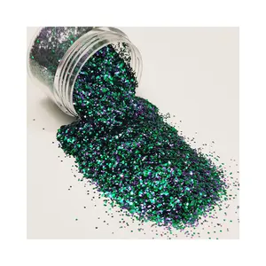 China Fabrik OEM Service Glitter Glas Nagel Glitter Glitter Mix