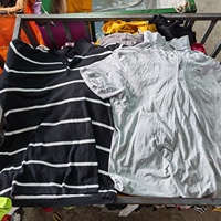 Pakaian Bekas Grosir Berkualitas Tinggi Baju Bekas Pria Kaos Katun Musim Panas Ukuran dan Warna Campur dalam Bal