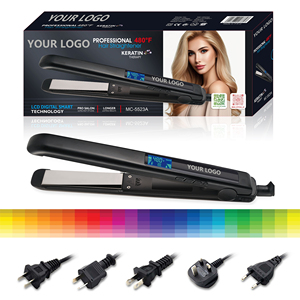 Lisseur professionnel pour cheveux MAC, thérapie à la kératine, 480F, plaques en titane MCH, qualité salon, double tension, écran LCD - Product Image 6