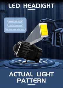 Luz antiniebla del proyector directo láser dual de 3 pulgadas, modelo de 6000 W 70W K, línea de corte perfecta, lente universal de faro de coche Bi-LED - Product Image 2