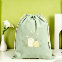 Sac de transport polyvalent en toile écologique personnalisable avec cordon de serrage, motif dessin animé simple, idéal pour les cadeaux promotionnels de marque et les cadeaux de vacances