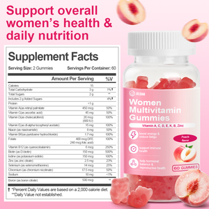 <span class=keywords><strong>Integratore</strong></span> Multivitaminico per Donne, Servizio Completo, Vitamine <span class=keywords><strong>A</strong></span>, <span class=keywords><strong>C</strong></span>, D, <span class=keywords><strong>E</strong></span>, Biotina, Acido Folico, <span class=keywords><strong>Integratore</strong></span> Masticabile per Adulti - Product Image 2
