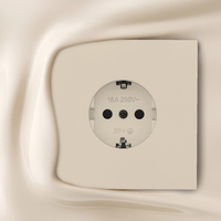 WESA Enchufe de Pared 16A con 1 Tomacorriente, Diseño Moderno de Lujo, Regleta Eléctrica Europea