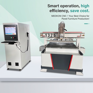 Routeur CNC 3 axes MEOKON MK1325 avec servomoteur, déplacement 1300x2500mm, 380V, composants PLC essentiels pour la gravure du bois, du MDF et de l'acrylique - Product Image 2