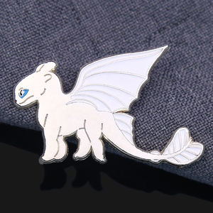 Badge en émail plaqué en gros à bas prix, conception personnalisée, badge de revers en forme de dinosaure sacré, logo personnalisé, badges de revers en émail - Product Image 6