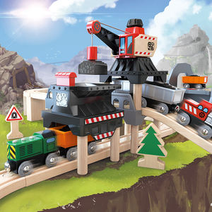 Ensemble de <span class=keywords><strong>train</strong></span> en bois pour enfants, jouets pour bébés, <span class=keywords><strong>train</strong></span>, <span class=keywords><strong>train</strong></span>, <span class=keywords><strong>train</strong></span>, jouet en bois pour enfants, charge de levage - Product Image 3