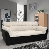Cloud compressé 12 3 canapé salon rembourré désossé Villa pas d'assemblage requis moderne minimaliste modulaire gratuit