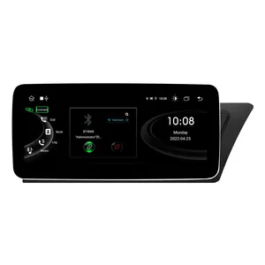 Pemutar Multimedia mobil navigasi GPS mobil 10.25 inci, pemutar Multimedia mobil navigasi GPS Android 12 untuk Audi A4L S4 A5 B8 2009-2016