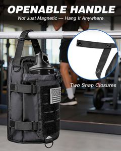 Custom Logo Magnetic <b>Gym</b> Sling Bag Waterproof Crossbody Fitness Water Bottle <b>Holder</b> Sport Bags Zipper with <b>Phone</b> Pocket - Product Image 5