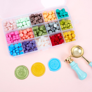 Kit complet de tampons à rouleaux pour sceau de cire en gros (Modèle HQYZPJ) - Origine Zhejiang, incluant des pastilles de cire, un pot de fusion, une cuillère, une poignée et un tapis - Product Image 1