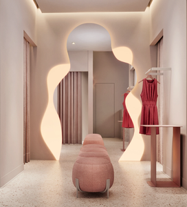 Espositore per <span class=keywords><strong>Boutique</strong></span> Femminile in Stile Artistico di Lusso Personalizzato con Illuminazione LED - Product Image 5