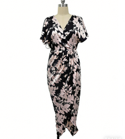 Robe longue asymétrique pour femme, design 3D épaule unique, couleur unie, ornée de diamants naturels, idéale printemps-été, lavable