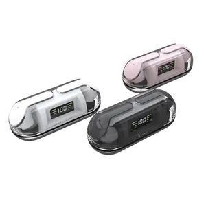 Best Verkopende Groothandel Hoofdtelefoon 2023 Gaming Bt 5.3 Transparante Type-C Oortjes Tws Touch Control Headset
