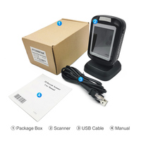 Escáner de Código de Barras Omnidireccional Xincode, Lector de Códigos de Barras 1D y 2D de Escritorio, Escáner USB con Cable para Supermercados