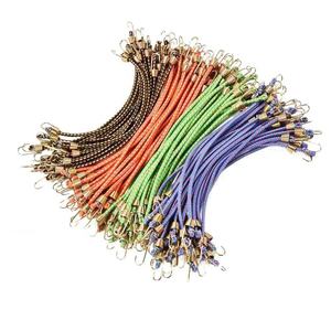 Многоцветный черный 4 мм эластичный шнур 10 дюймов шнур с крюком для багажа уличный кемпинг для использования XHR005 - Product Image 4