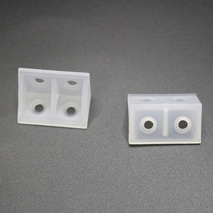 Supports d'angle en plastique, support de fixation à angle droit de 90 degrés pour support d'étagère en bois, blanc durable - Product Image 2