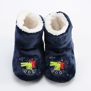 <strong>Men</strong> Boys Toddlers Kids Children Silky Flannel Fleece Custom Animal Sailing Cozy Sherpa Lined Non-slip Indoor Home <strong>Slipper</strong> <strong>Boots</strong> - Product Image 3