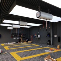 Équipement d'éclairage professionnel étanche pour l'entretien automobile, très vendu, avec panneau LED de plafond d'atelier à intensité variable et boîte à lumière douce indépendante