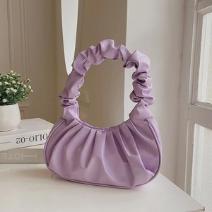 Nouveau Sac Coréen Tendance à Bandoulière Unique, Sac Nuage Plissé Portable pour Rangement, Sac Sous le Bras Mignon - Product Image 4