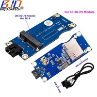 Câble adaptateur de signal USB 2.0 9 broches vers Mini PCI-E MPCIe pour module sans fil, avec support pour 1 carte SIM, version 5.0, pour modem 4G 3G WWAN LTE