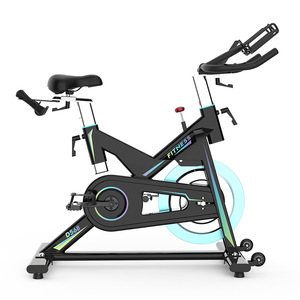 Vélo d'exercice magnétique vertical pour intérieur, cycle de fitness avec résistance réglable et panier pour entraînement à domicile - Product Image 2
