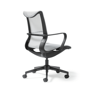 Silla de oficina ergonómica de malla al por mayor con ruedas y respaldo de malla elástica <span class=keywords><strong>para</strong></span> clérigos, telleres y dibujantes - Product Image 1