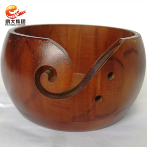Knitting&Crocheting Wooden Yarn Bowl