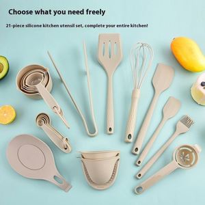 21 PCS Modernas High Quality <b>Silicone</b> Non Stick Pink Kitchen Accessories Cooking Gadgets <b>Tools</b> Utensils Kitchenware Set - Product Image 3