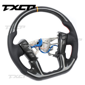 Volante de fibra de carbono personalizado para volante LED <span class=keywords><strong>Nissan</strong></span> Patrol Armada Y62 Y61 - Product Image 3