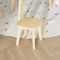 Tabouret en bois OEM ODM pour les crèches et les garderies, utilisation en chambre, mobilier durable pour la petite enfance