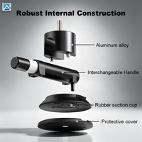 Support de caméra à ventouse en alliage d'aluminium robuste avec silicone, capacité de charge 15-20 kg, pour capot de voiture, toit, caméra DSLR, caméra d'action, véhicule