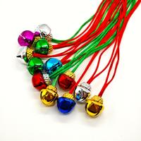 Collier et bracelets en corde avec clochettes de Noël, décoration de Noël pour la maison, clochettes artisanales avec corde, cadeau de festival pour enfants, hommes et femmes