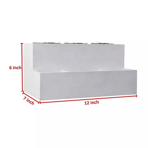 Support de rangement pour salle de bain support pour sèche-cheveux organisateur d'outils pour cheveux support mural avec 3 tasses en acier inoxydable - Product Image 4