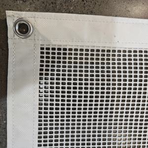 Oeillets en métal et bandes de cartes de couture Tissu en polyester enduit de PVC à grand trou avec œillet <span class=keywords><strong>pour</strong></span> clôture extérieure et filet pare-soleil - Product Image 3