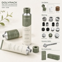 Tube en aluminium vide personnalisé de 100 g pour crème pour les mains, baume à lèvres et cosmétiques de voyage