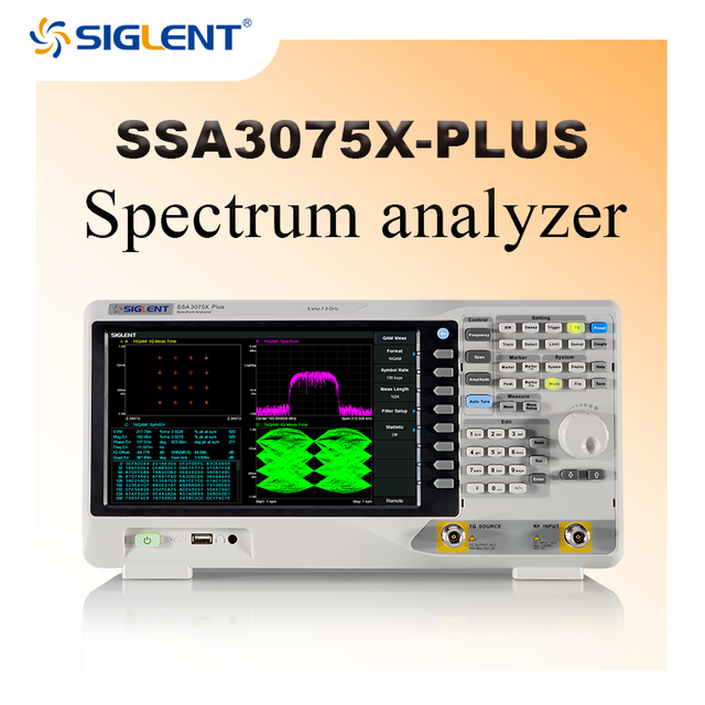 Siglent SSA3075X Plus Spectrum Analyzers With a Frequency Range of up to 9 kHz ~ 7.5 GHz SSA3000X-Plus Series