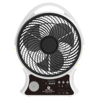 Ventilador Solar con Panel Solar de 14 Pulgadas, Ventilador Recargable de Alta Calidad para Exteriores, Radio Portátil, Ventilador Recargable con Energía Solar
