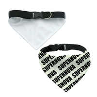 Pañuelos Personalizados Ajustables de Poliéster Sublimado para Mascotas, Bufanda Lavable, Accesorios para Perros Grandes