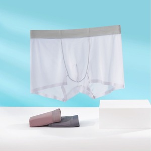 2025 Summer Sports Seamless Breathable Ice Silk <strong>Boxer</strong> Sexy <strong>Flying</strong> Waist Thin Nylon/Spandex Men's Underwear - Product Image 2