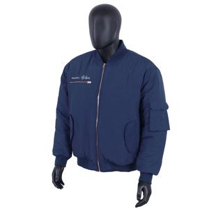 Chaqueta Bomber Acolchada con Cremallera y Logotipo Bordado Personalizado de Diseñador TOPSHOW para Hombre - Product Image 1