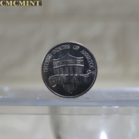 Vente de vieilles pièces de 1 gramme 999 Niobium fin 2010 pièce ronde Lincoln Penny