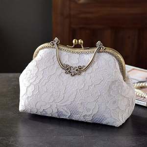 Bolsos de Mano de Lujo para Mujer con Flores Bordadas de Perlas para Graduación 2025, Bolsos de Noche para Boda, Estilo Chino, Bolso de Mano Brillante - Product Image 1