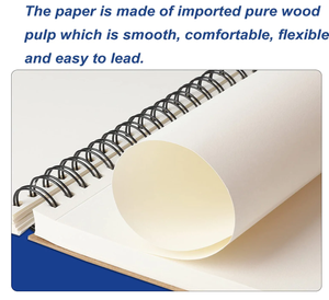 Wholesale Promotional Use School Classic <strong>Fashion</strong> Painting Custom A4 100 Sheets Spiral Bound Pencil Paper <strong>Sketchbook</strong> <strong>for</strong> Drawing - Product Image 5