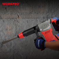 Taladro percutor rotatorio WORKPRO de 26 mm con velocidad variable, 1300 W, con cable, compatible con OEM