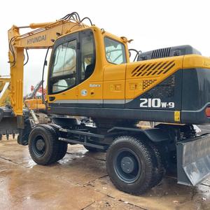 South Korea Made <b>Wheel</b> Excavator Hyundai 210wvs Excavator Used Hyundai 210 Wheeled Digger R210W-7 210 210w-9 Robex Digger - Product Image 1