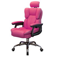Chaise de bureau moderne pivotante pour jeu de course Appui-tête réglable Repose-pieds Pro Gaming Boss Chaise confortable CEO Sillas en cuir