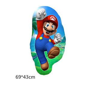 Ballons en aluminium à motifs de dessins animés (Alien, <span class=keywords><strong>Mario</strong></span>, Champignon, Princesse, Dinosaure) pour décoration de fête d'anniversaire d'enfants, jouets, ballons à hélium, vente en gros - Product Image 5